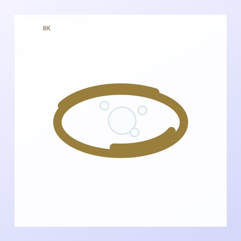 UBS Gold Cincin Emas Polos Amber Model Beads